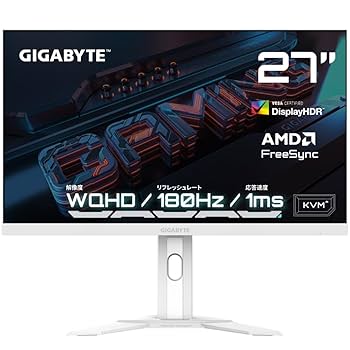 Amazon.co.jp: GIGABYTE ゲーミングモニター 27インチ QHD 平面